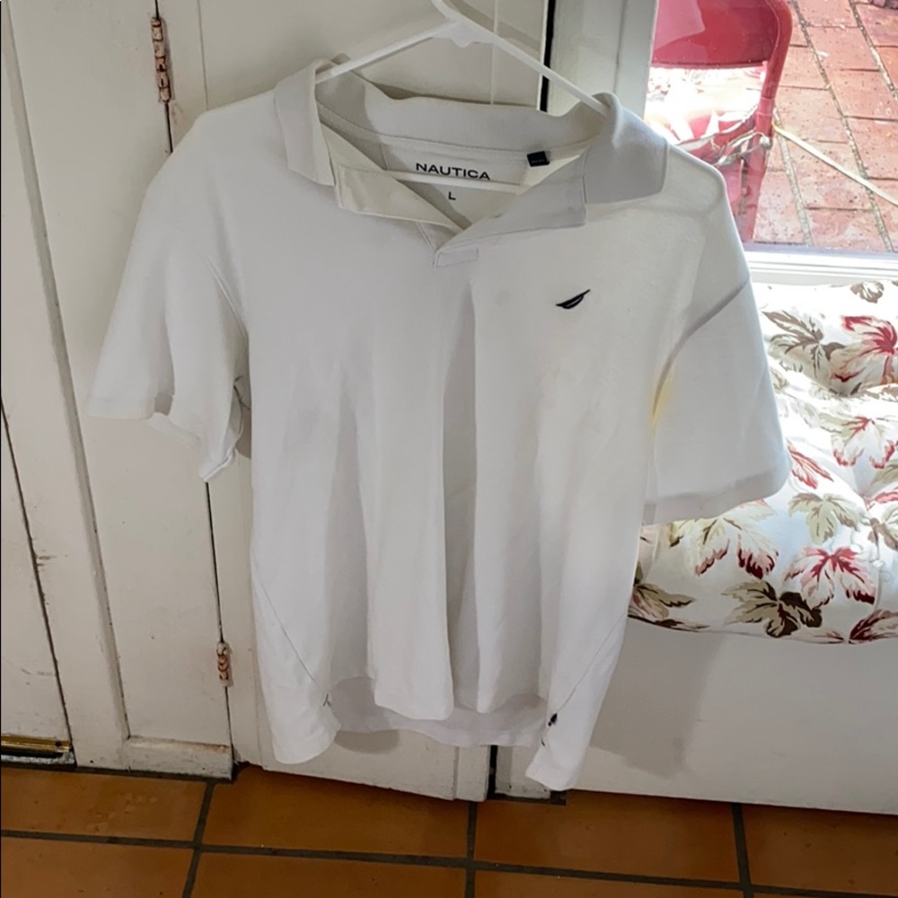 Men’s - Nautical collared shirt - L - see pics